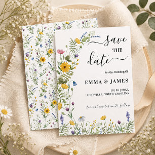 Reserve A Data Casamento Modern Minimalista Boho de Flores Silves
