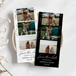 Reserve A Data Casamento Moderno com Fita Fotográfica