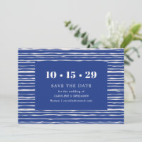 Casamento Moderno com Listra Azul Costeira