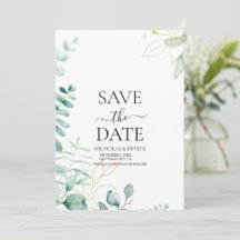 casamento moderno com verde de eucalipto
