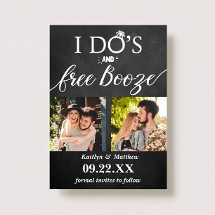 Reserve A Data Casamento Moderno de Booze Livre de I Do's Salve a
