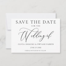 Casamento Moderno do Eterno Branco e Negro Elegant