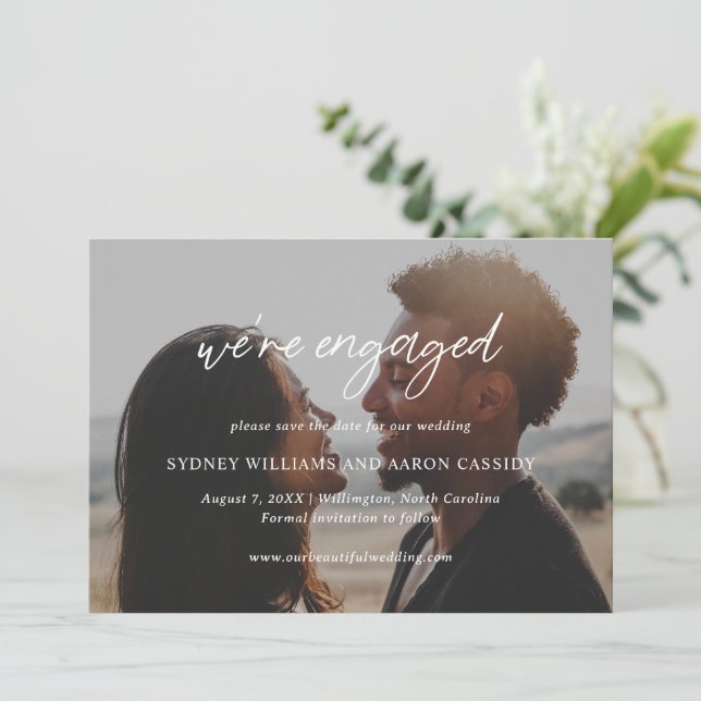 Reserve A Data Casamento Moderno em Sydney (Em pé/Frente)