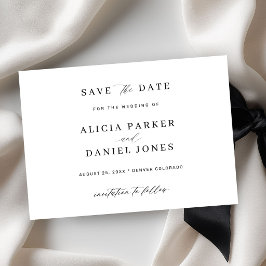 Reserve A Data Casamento moderno minimalista simples e elegante