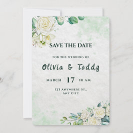 Reserve A Data Casamento Moderno Orgânico Elegante Salve a Data