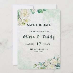 Reserve A Data Casamento Moderno Orgânico Elegante Salve a Data