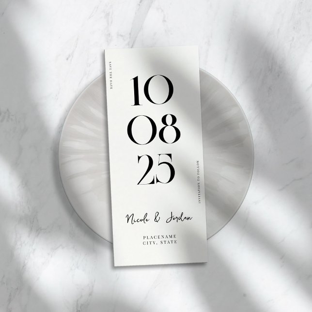 Reserve A Data Casamento Moderno Simples Chic (Criador carregado)