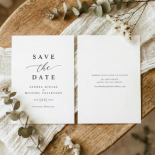 Reserve A Data Casamento Moderno Simples e Elegante
