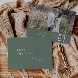 Reserve A Data Casamento Moderno Verde-Montanha ElegIA Photo Moun
