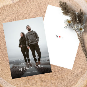 Reserve A Data Casamento Monograma Minimalista Salve a Data