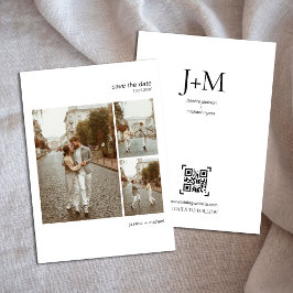 Reserve A Data Casamento Multifotográfico minimalista moderno