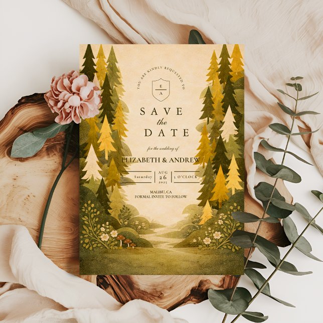 Reserve A Data Casamento na Floresta de Pinheiros Dourados (Criador carregado)