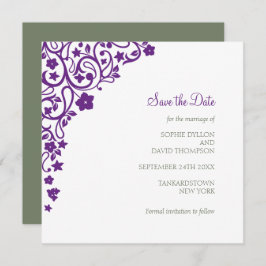 Reserve A Data Casamento na Praça Floral de Púrpura do Jardim Sec