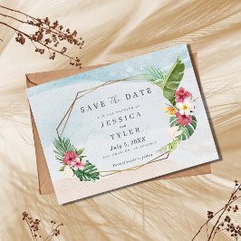 Reserve A Data Casamento na Praia com Flores Tropicais