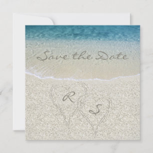 Reserve A Data Casamento na Praia de Areia Brilhante Salve a Data