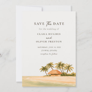 Reserve A Data Casamento na Praia do Caribe Mexicano com Palmeira