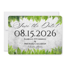 Casamento Natural Elegante Folha de Samambaia Româ