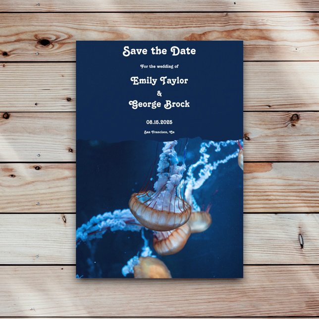 Reserve A Data Casamento Náutico marinho Azul Submarino (Criador carregado)