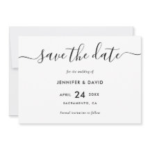 Casamento Negro e Branco Moderno Elegante