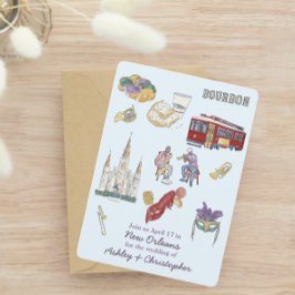 Reserve A Data Casamento New Orleans Watercolor