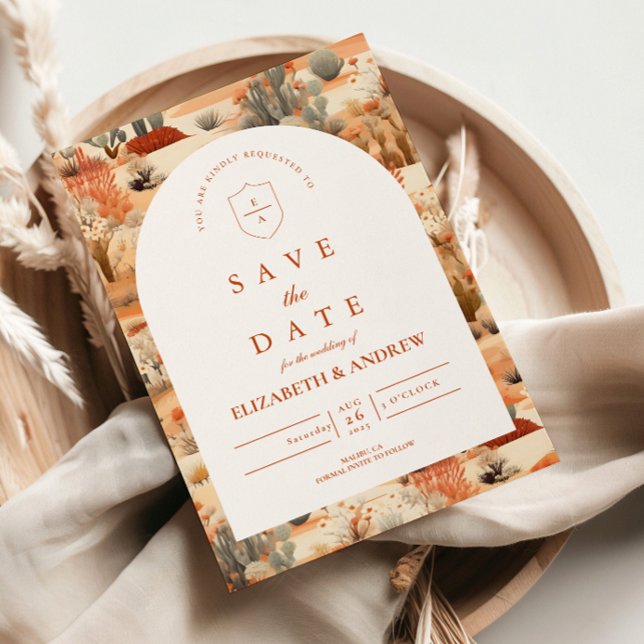 Reserve A Data Casamento no Deserto Floral do Sudoeste (Criador carregado)