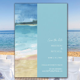 Reserve A Data Casamento no Destino de Praia Oceânica com Aquarel