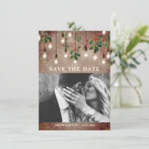 Casamento no inverno de Natal Vintage Light Brick