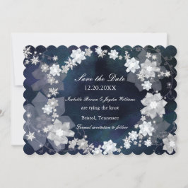 Reserve A Data Casamento no inverno de Wreath Marcado Salve a Dat