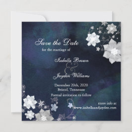 Reserve A Data Casamento no inverno Floral Rustic Salvar a Data