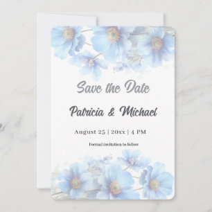 Reserve A Data Casamento no Jardim com Flor de Papoula do Himalai
