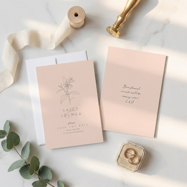 Reserve A Data Casamento no Jardim Lavado pelo Sol Bege ID1283 (Criador carregado)