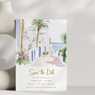 Reserve A Data Casamento no Mediterrâneo com Aquarela na Ilha Gre