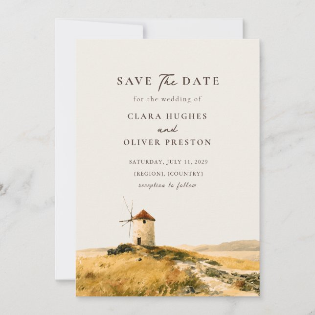 Reserve A Data Casamento no Moinho de Vento da Costa Egeia Ensola (Frente)