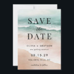 Reserve A Data Casamento no Oceano de Praia Moderno Salve a Data<br><div class="desc">Casamento com o Oceano de Praia Moderno Salve a Data - a forma perfeita de anunciar a data do seu casamento à sua família e amigos. Uma bela praia arenosa com ondas azuis oceânicas. O convite também apresenta a sua foto favorita.</div>