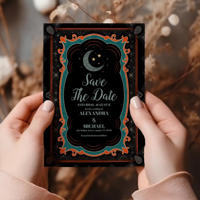 Reserve A Data Casamento Noite Estrelada Mística Celestial (Criador carregado)