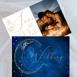 Reserve A Data Casamento noturno das estrelas celestiais elegante
