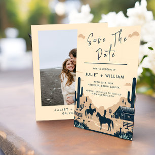 Reserve A Data Casamento Ocidental Russo do Cavalo Retro do Deser