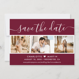 Reserve A Data Casamento outono Burgundy 4 Foto