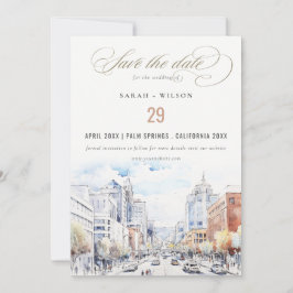 Reserve A Data Casamento Paisagem Aquarela Omaha Nebraska