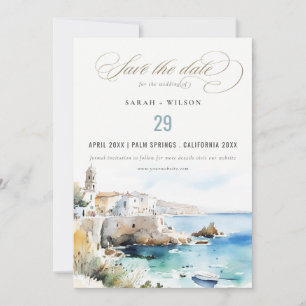 Reserve A Data Casamento Paisagem Aquarela Puglia, Itália