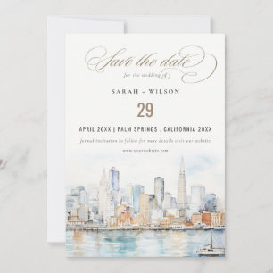 Reserve A Data Casamento Paisagem Aquarela São Francisco