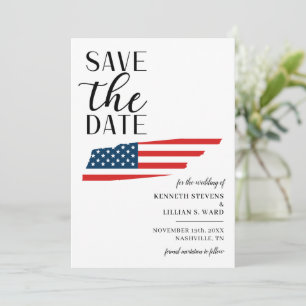 Reserve A Data Casamento Patriótico no Estado Americano do Tennes