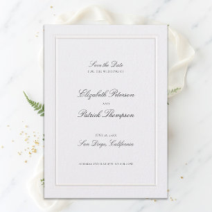 Reserve A Data Casamento Pérola Quadro Elevado Clássico Moderno F