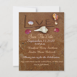 Reserve A Data Casamento personalizado de Shells & Love em Beach 