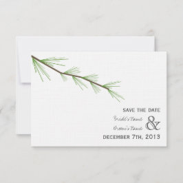 Reserve A Data Casamento Pine Bough Salvar A Data