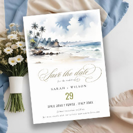 Reserve A Data Casamento por Aquarela de Palma da Praia Bali da C