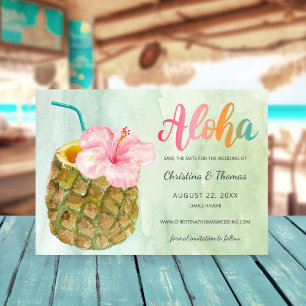 Reserve A Data Casamento por Aquarela de Pineapple Paradise Aloha