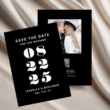 Casamento Preto e Branco Minimalista Moderno