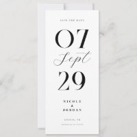 Casamento Preto e Branco Moderno e Simples Elegant