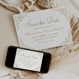 Reserve A Data Casamento Quadro Botânico Roteiro Dourado